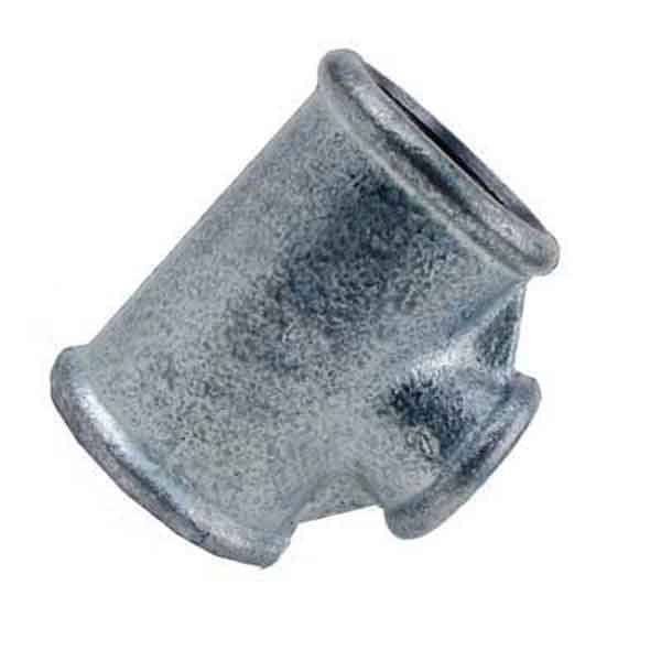 BS143G212 - Galvanised Malleable Iron Reducing Tee