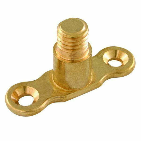 CLIPA1372 - M10  Brass Male Backplate Tapped M10 Male Thread