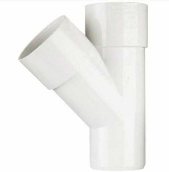 POLYW22 - 45 Degree PVC Tee Junction Solvent Weld