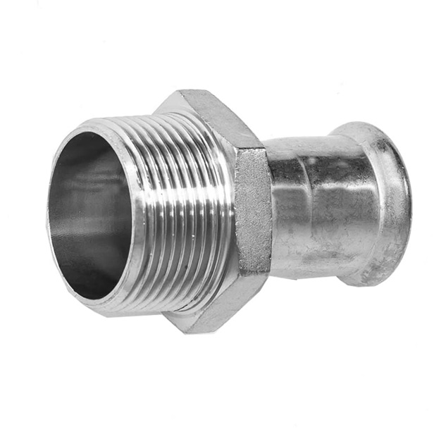 PFSC3 - Carbon Press Male Iron Straight Adaptor